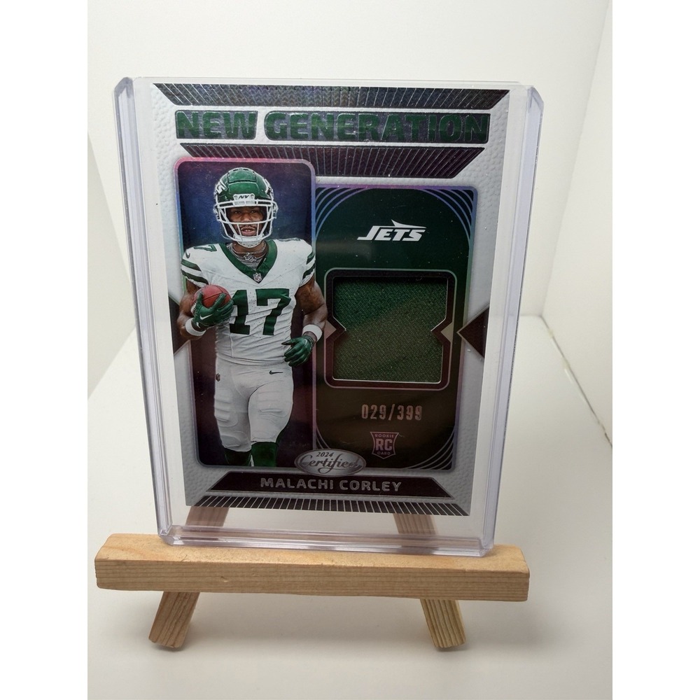 2024 Panini Certified Malachi‎ Corley 29/399 New Generation Patch Rookie Jets